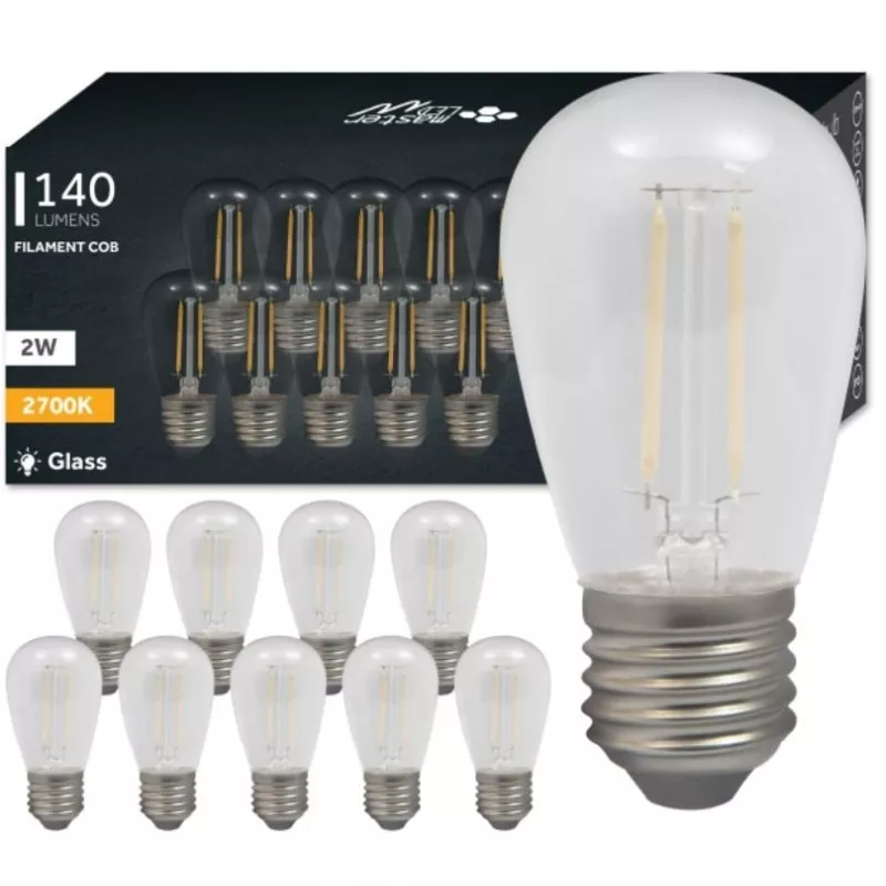Żarówki ledowe retro Edison LED E27 Filament Vita ST14 2700K 2W