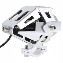 Halogen motocyklowy reflektor LED U5/10w + kolor srebrny